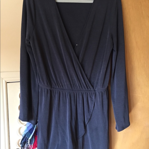 Grey BB Dakota wrap romper - Picture 4 of 5